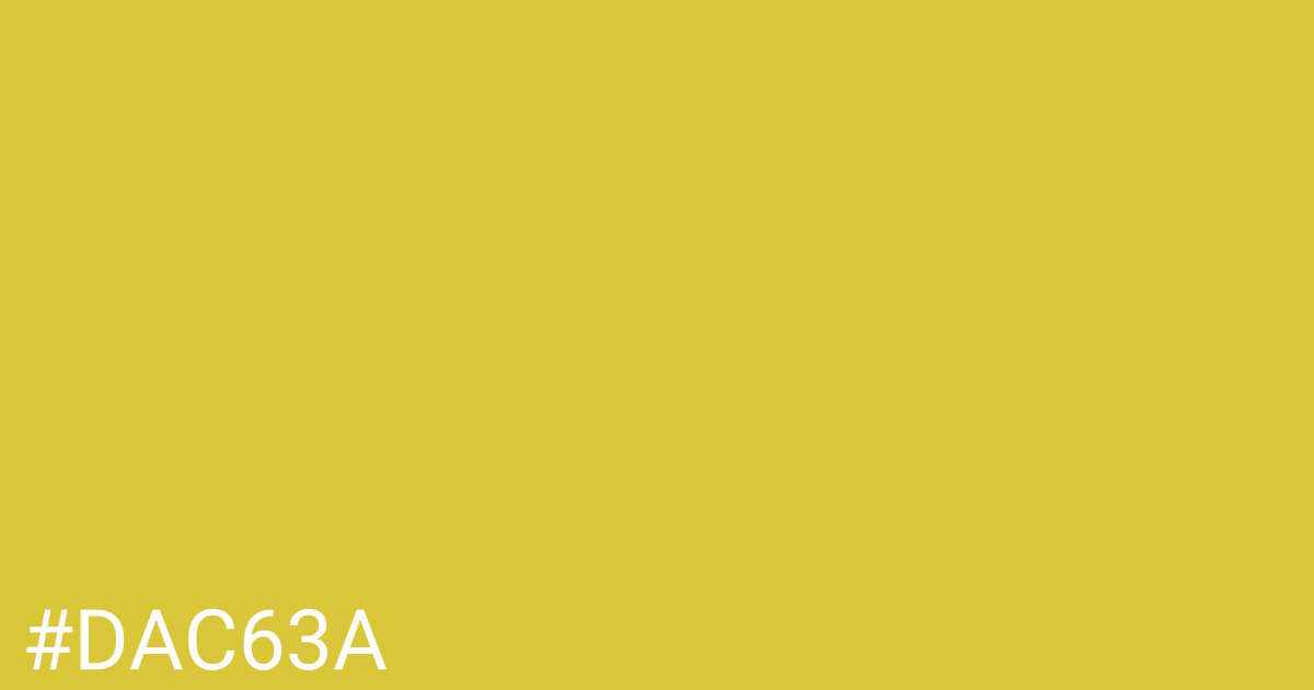 Hex color #dac63a graphic