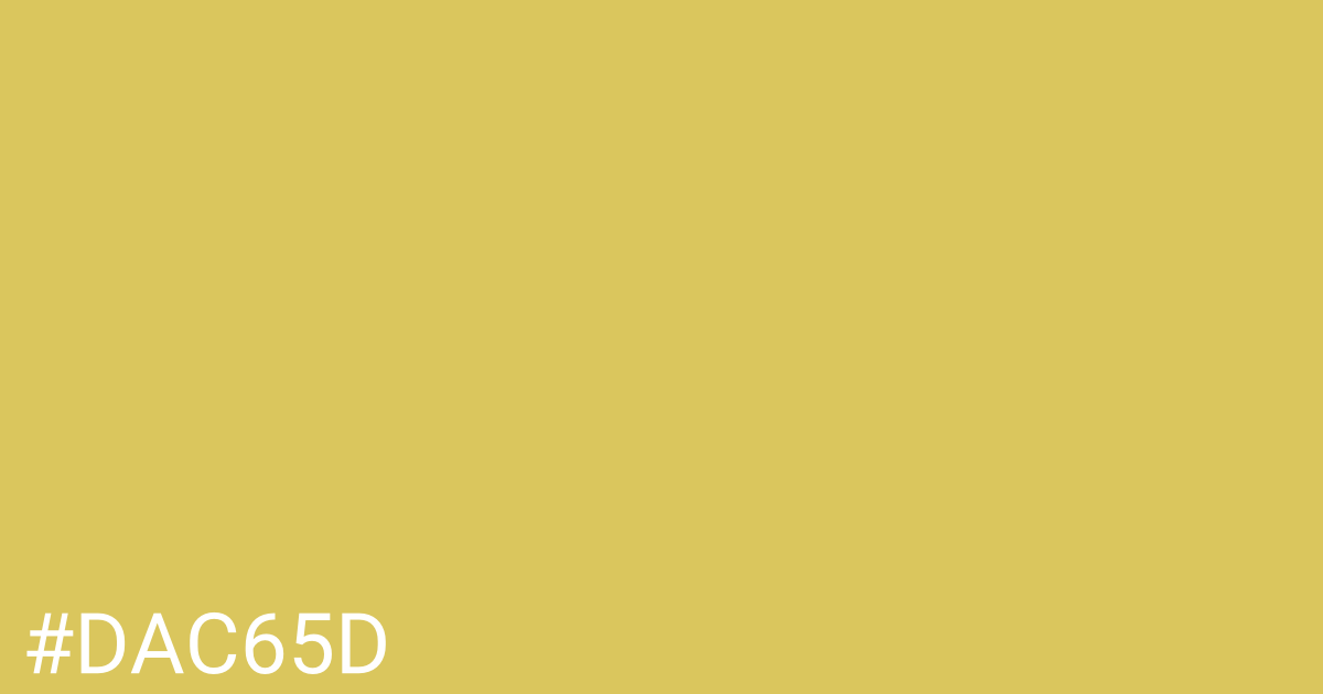 Hex color #dac65d graphic