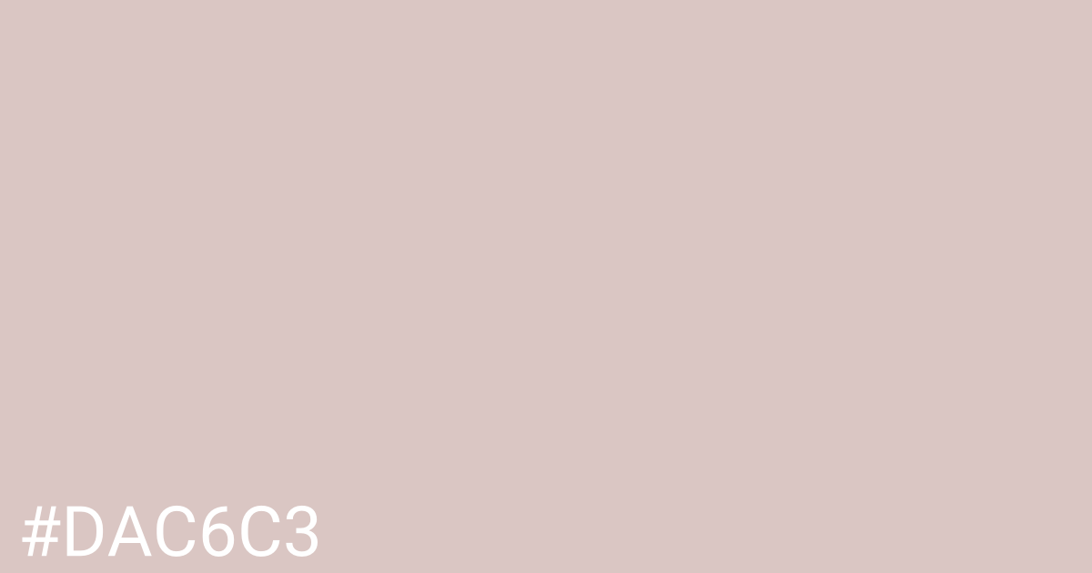 Hex color #dac6c3 graphic