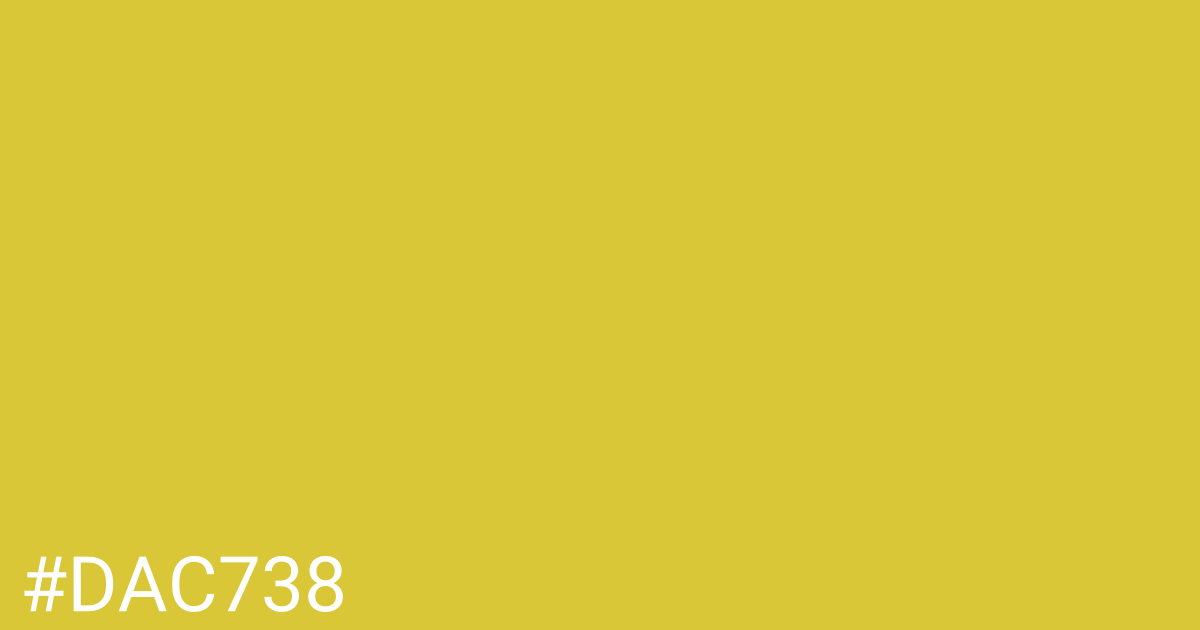 Hex color #dac738 graphic