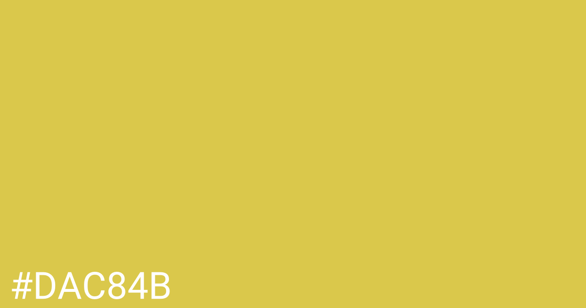 Hex color #dac84b graphic