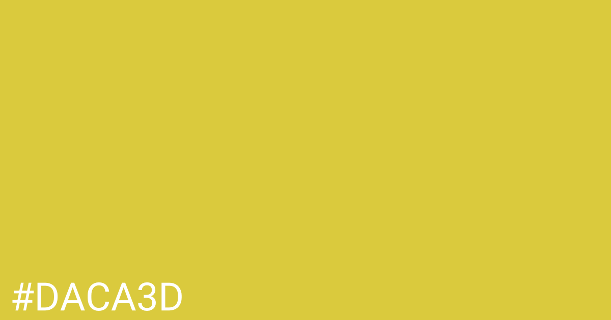 Hex color #daca3d graphic