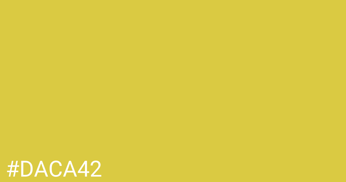 Hex color #daca42 graphic