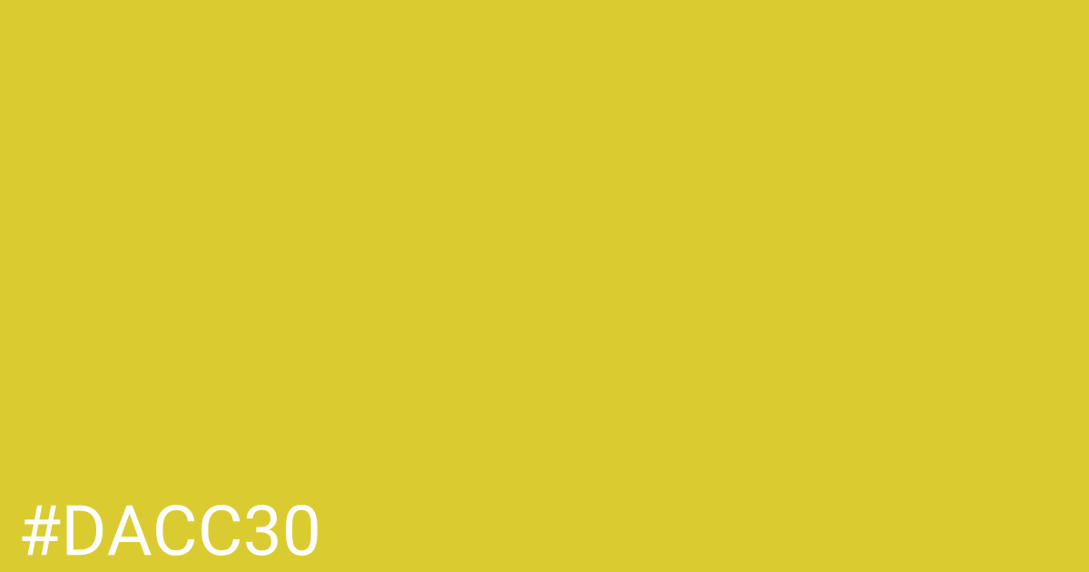 Hex color #dacc30 graphic