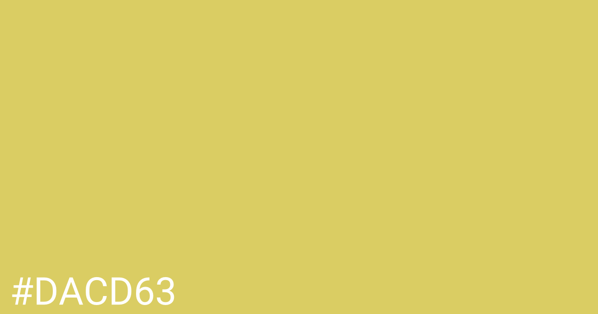 Hex color #dacd63 graphic