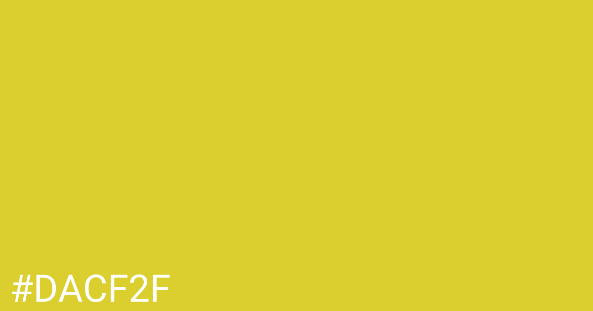 Hex color #dacf2f graphic