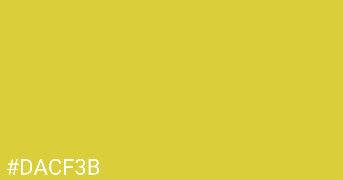 Hex color #dacf3b graphic
