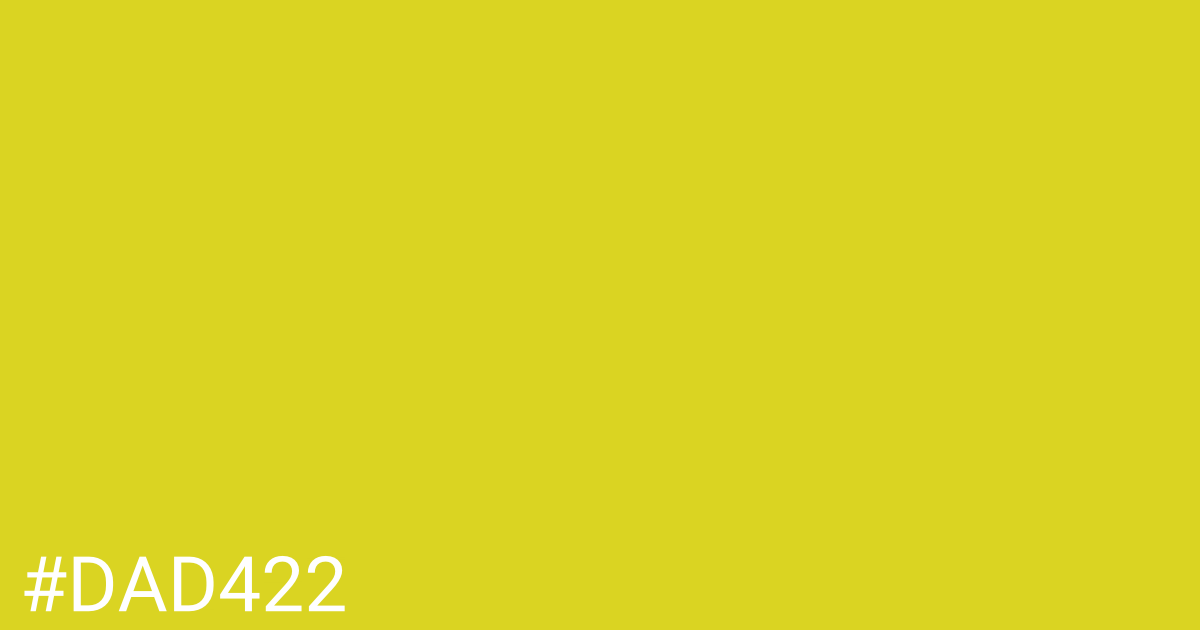 Hex color #dad422 graphic