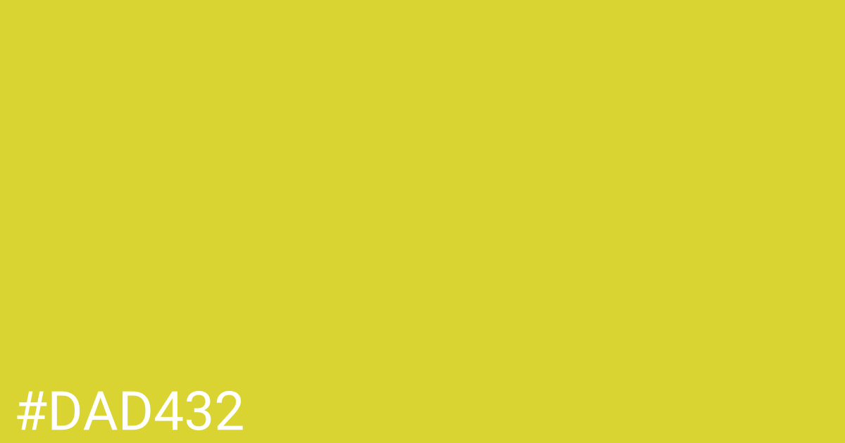 Hex color #dad432 graphic