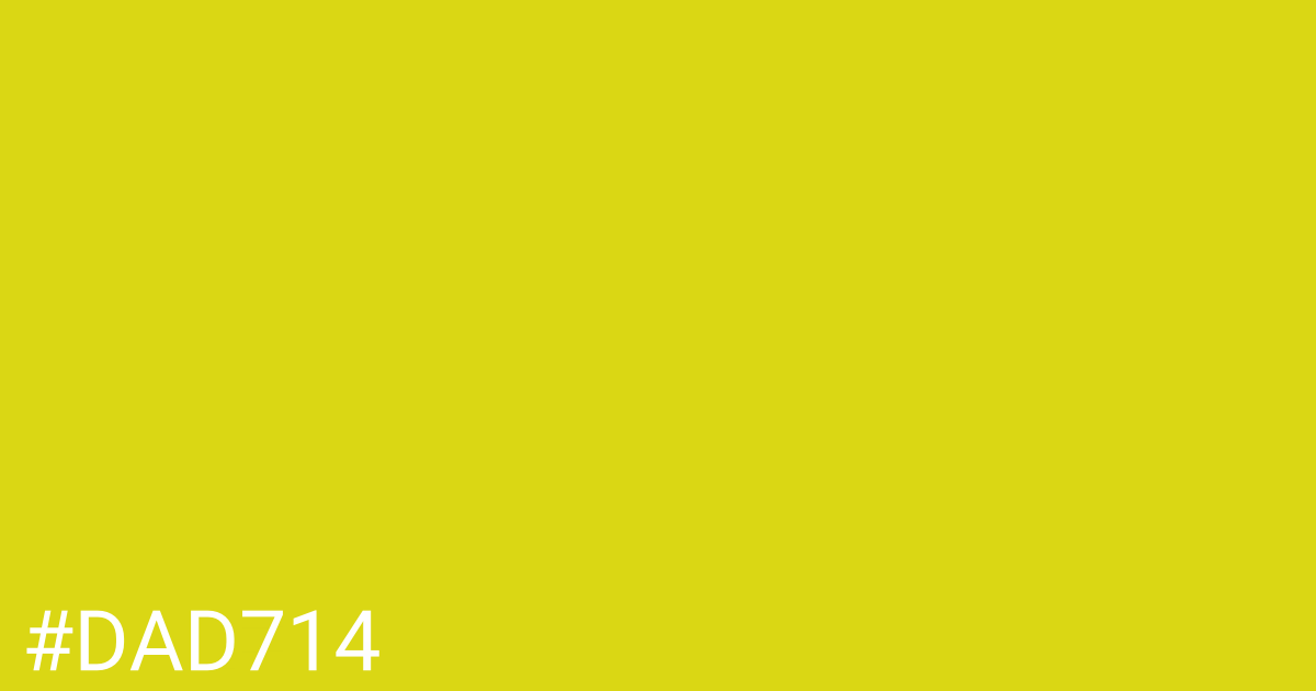 Hex color #dad714 graphic
