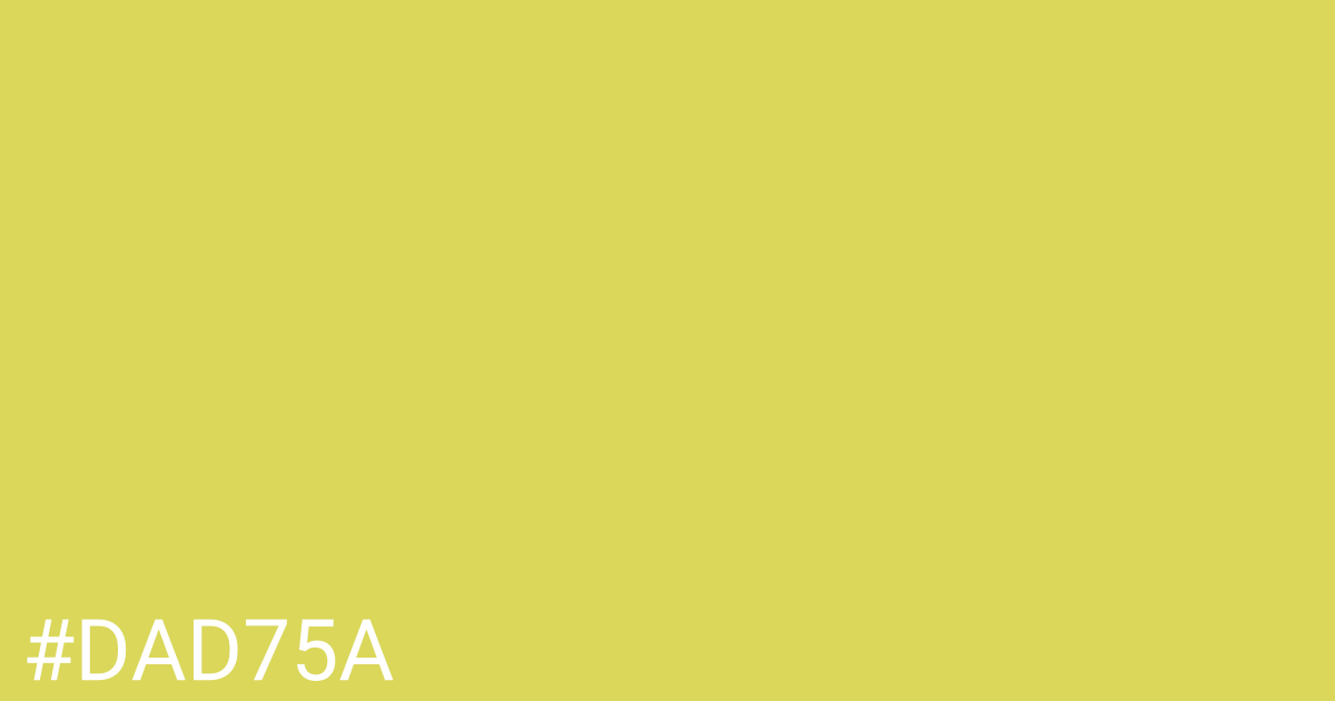 Hex color #dad75a graphic