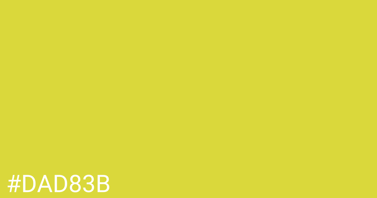 Hex color #dad83b graphic