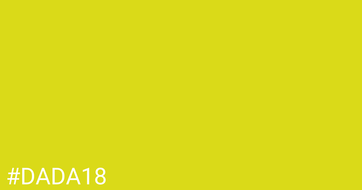 Hex color #dada18 graphic