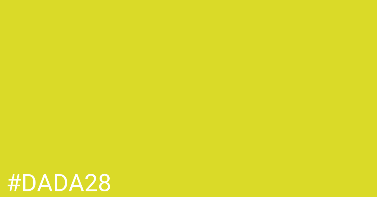 Hex color #dada28 graphic