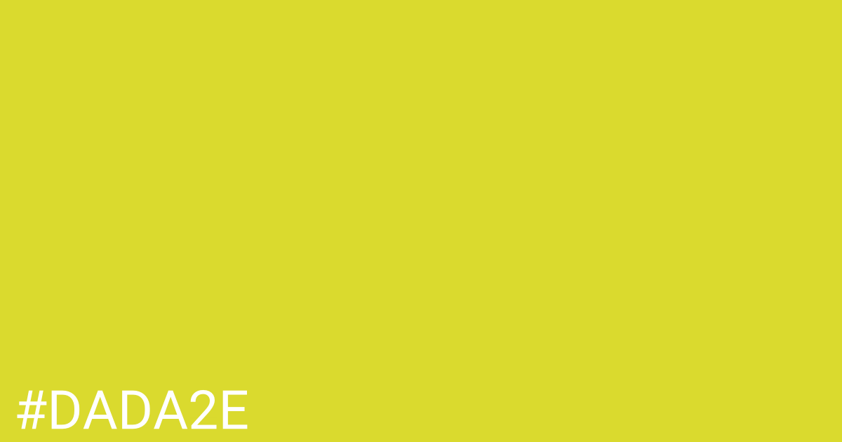 Hex color #dada2e graphic