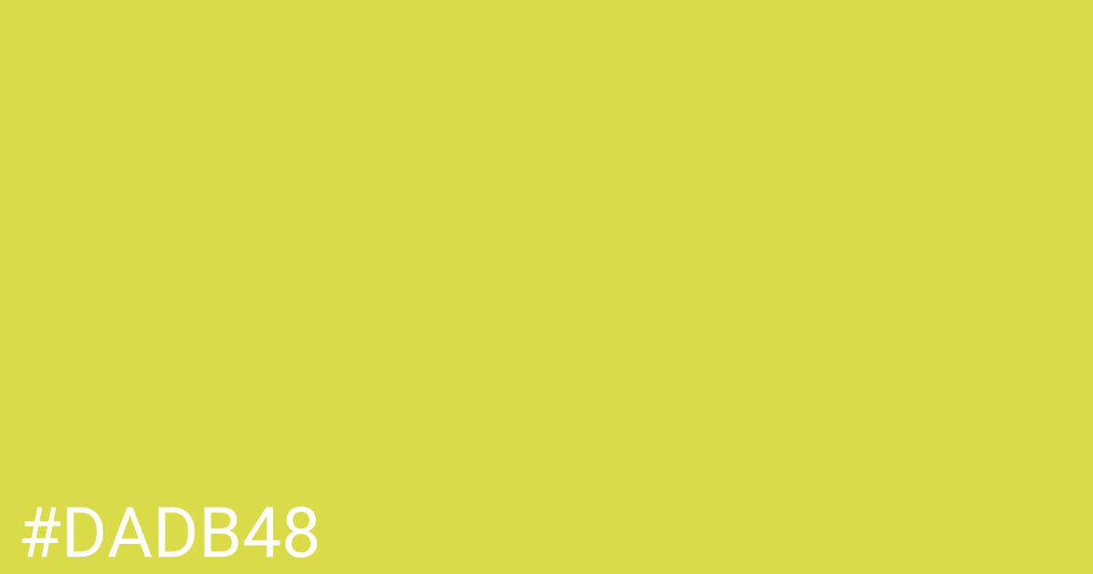 Hex color #dadb48 graphic