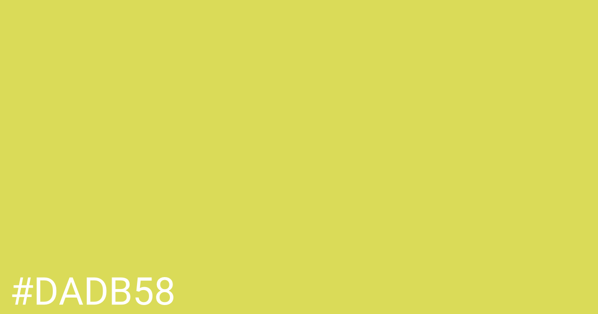 Hex color #dadb58 graphic