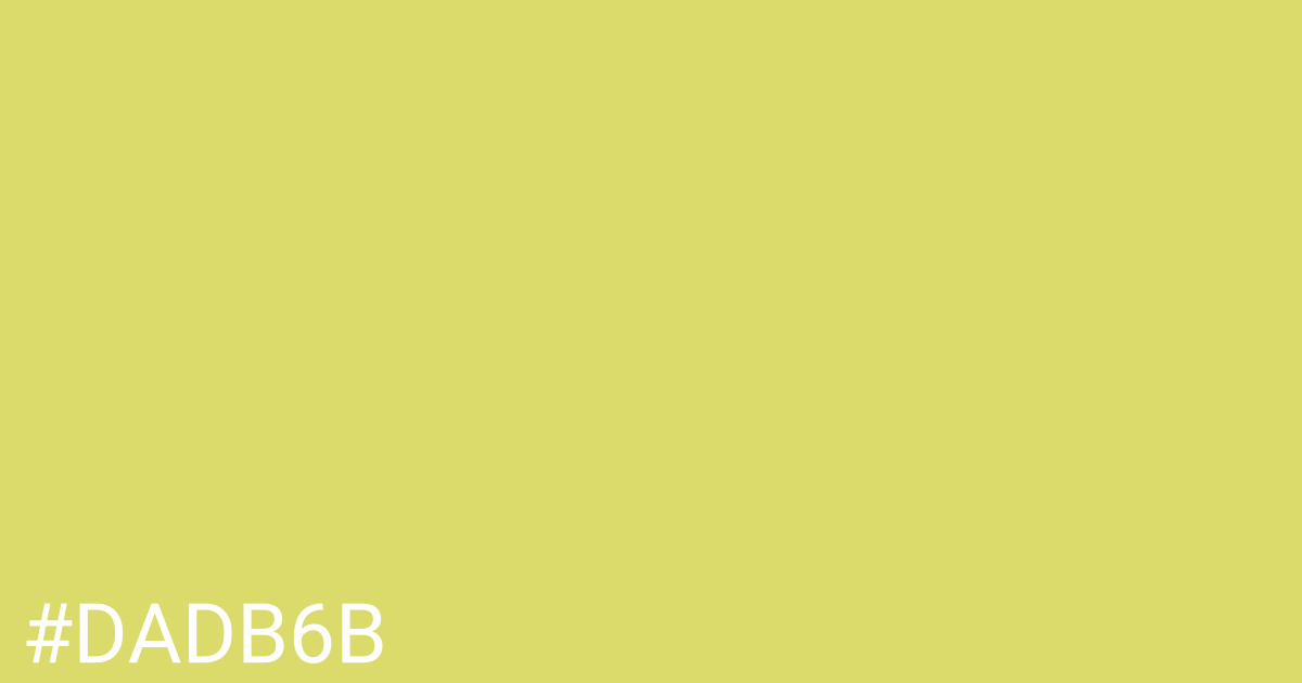 Hex color #dadb6b graphic