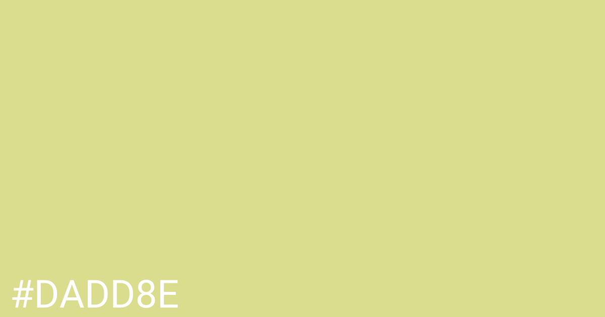 Hex color #dadd8e graphic