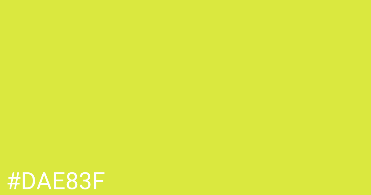 Hex color #dae83f graphic