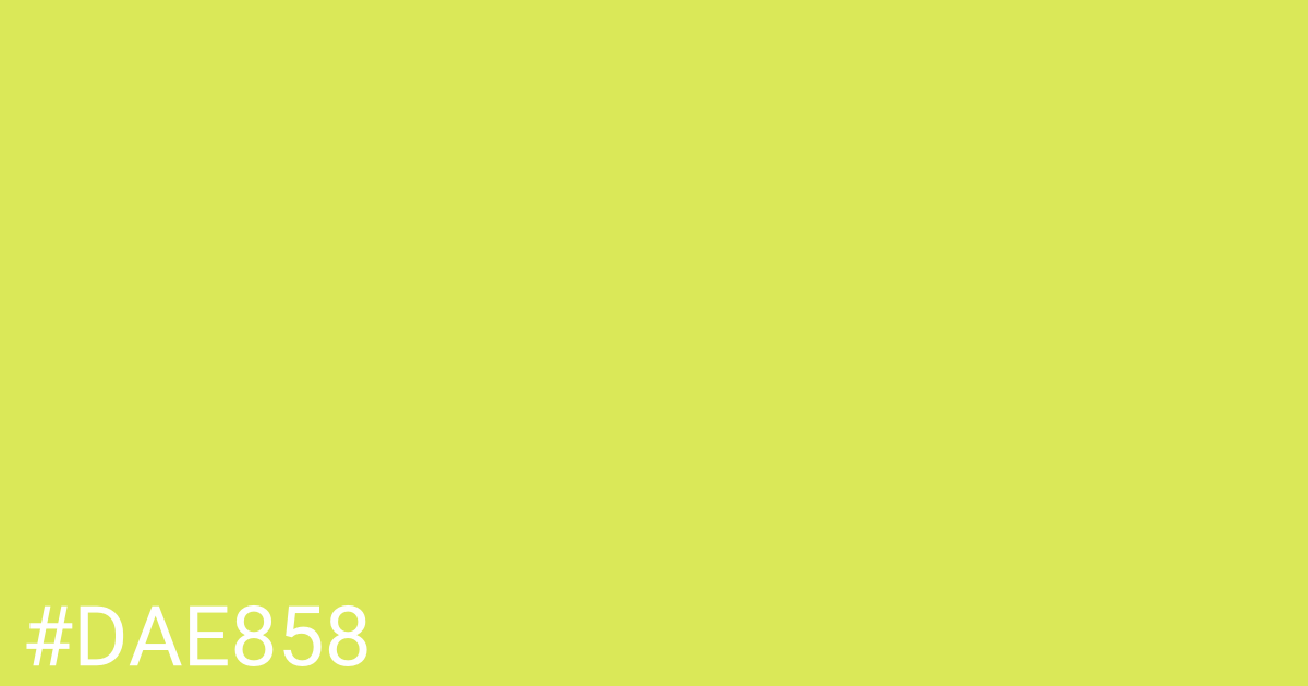 Hex color #dae858 graphic