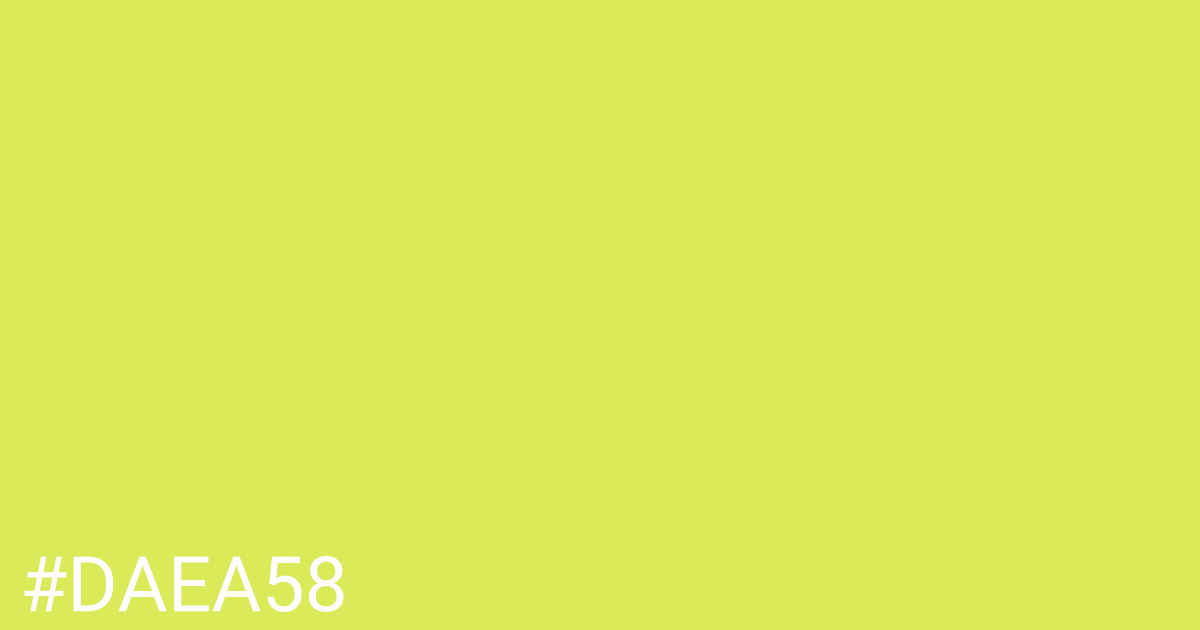 Hex color #daea58 graphic