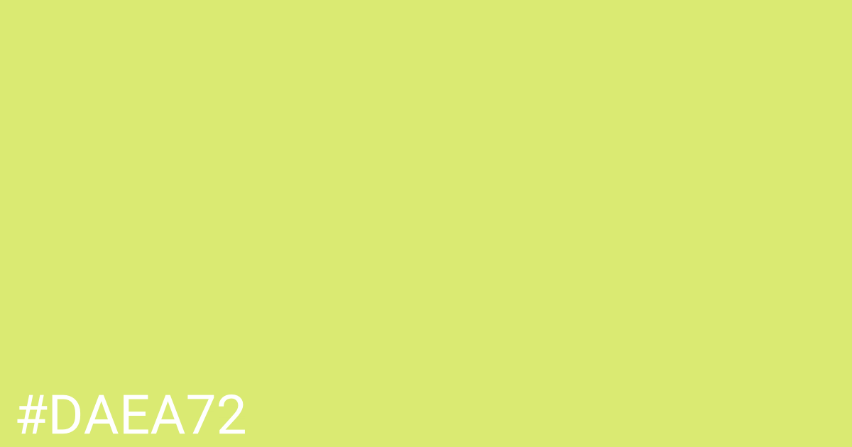 Hex color #daea72 graphic