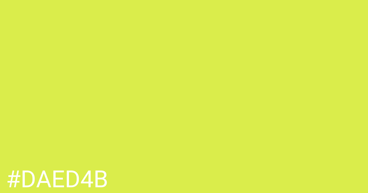 Hex color #daed4b graphic