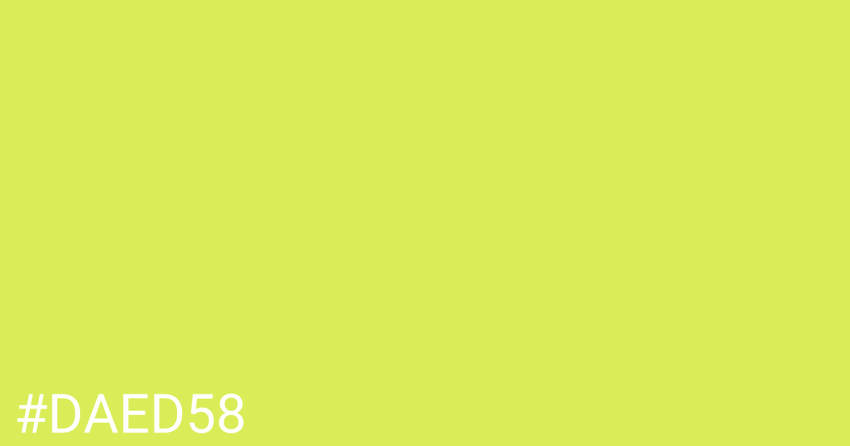 Hex color #daed58 graphic