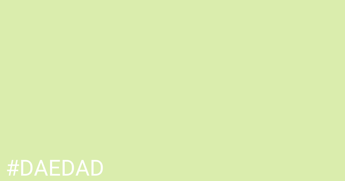 Hex color #daedad graphic