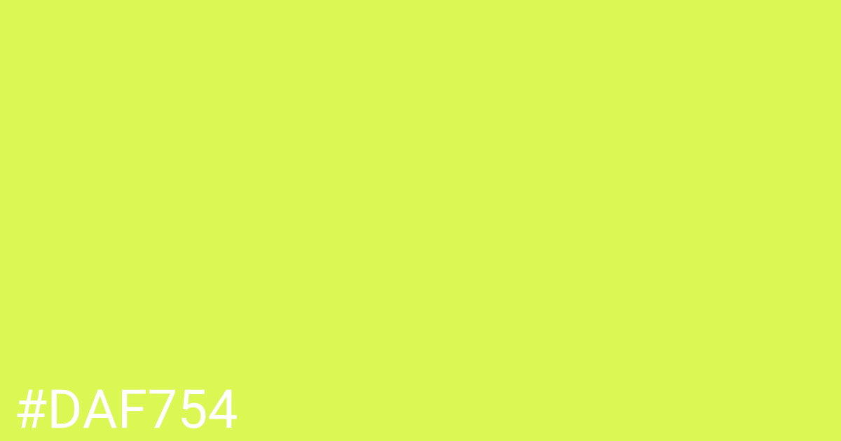 Hex color #daf754 graphic