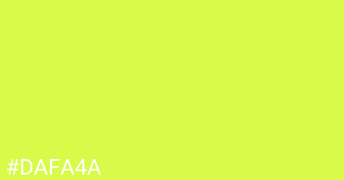 Hex color #dafa4a graphic