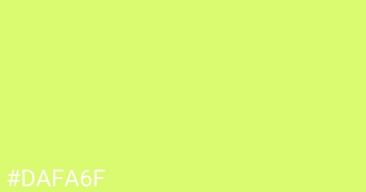 Hex color #dafa6f graphic