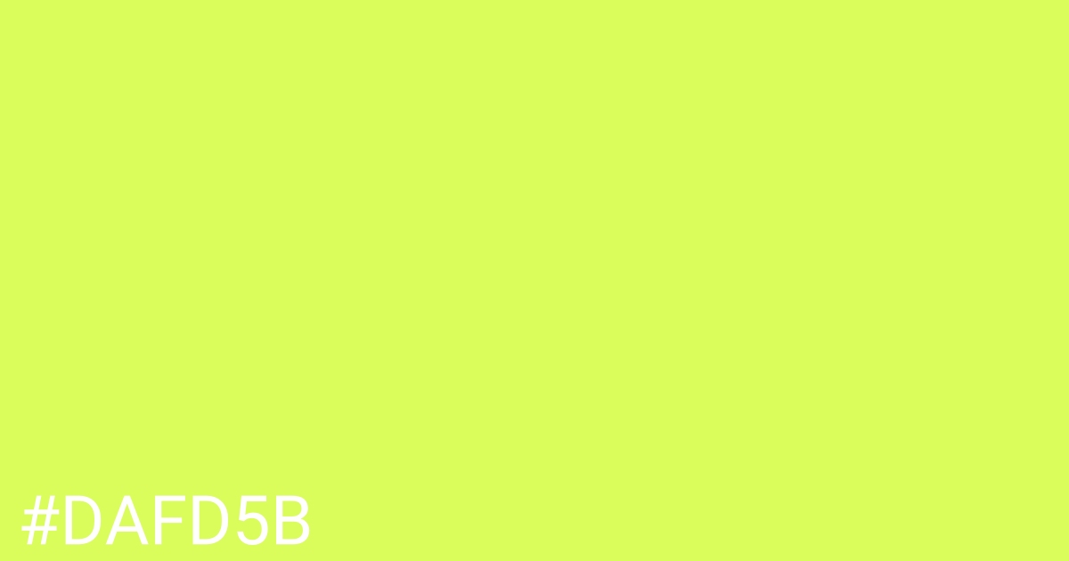 Hex color #dafd5b graphic