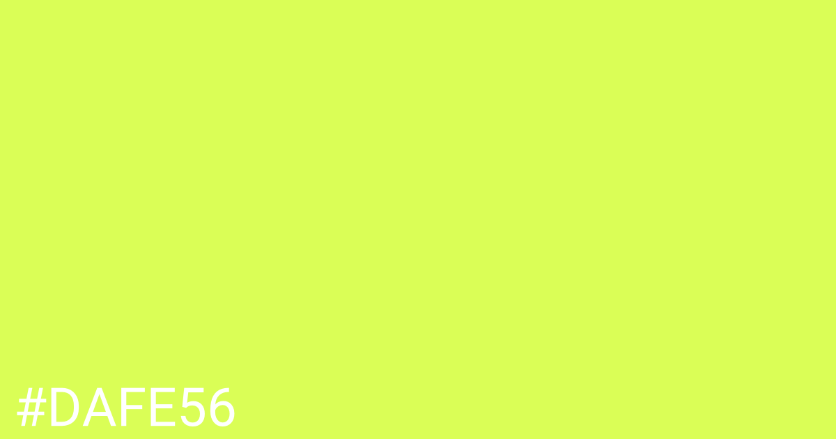 Hex color #dafe56 graphic