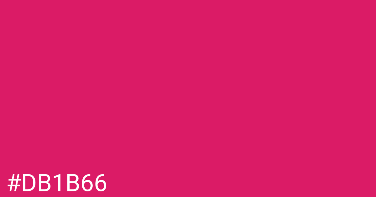 Hex color #db1b66 graphic