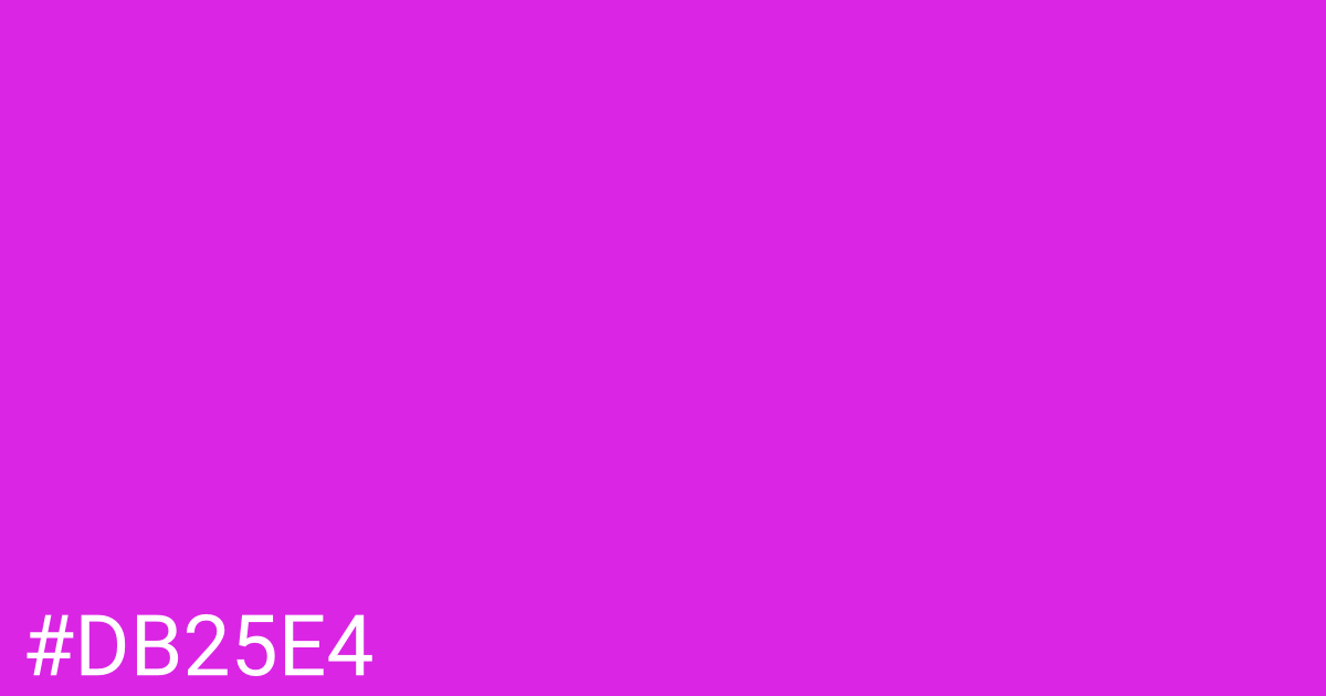 Hex color #db25e4 graphic