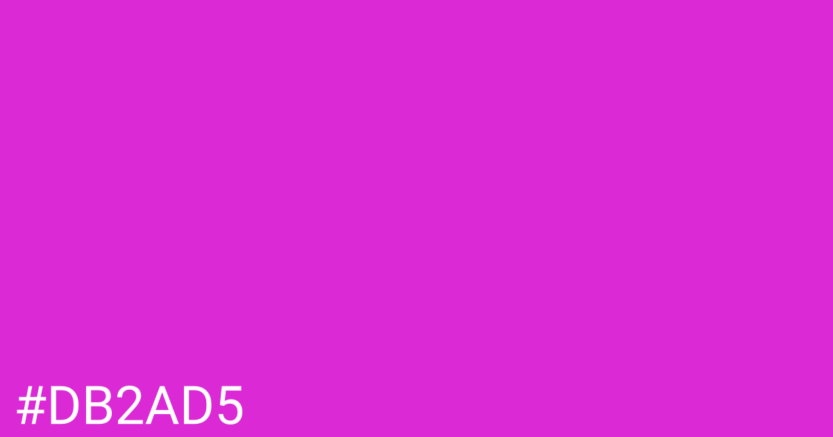 Hex color #db2ad5 graphic