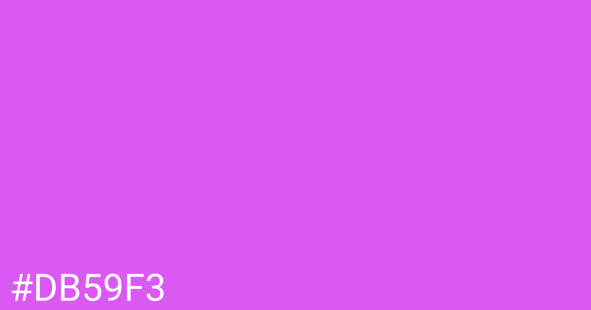 Hex color #db59f3 graphic