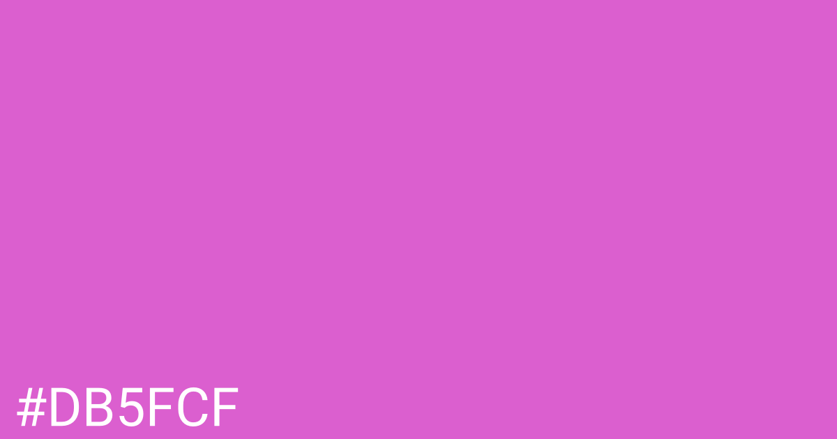 Hex color #db5fcf graphic