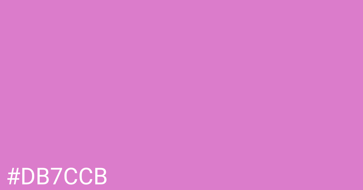 Hex color #db7ccb graphic