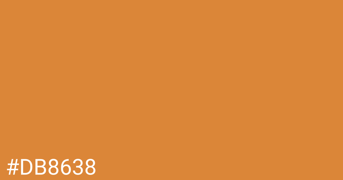 Hex color #db8638 graphic