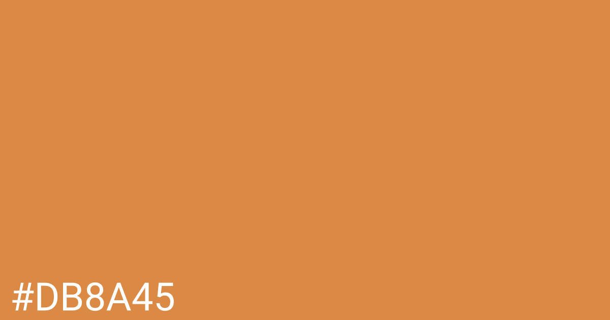 Hex color #db8a45 graphic