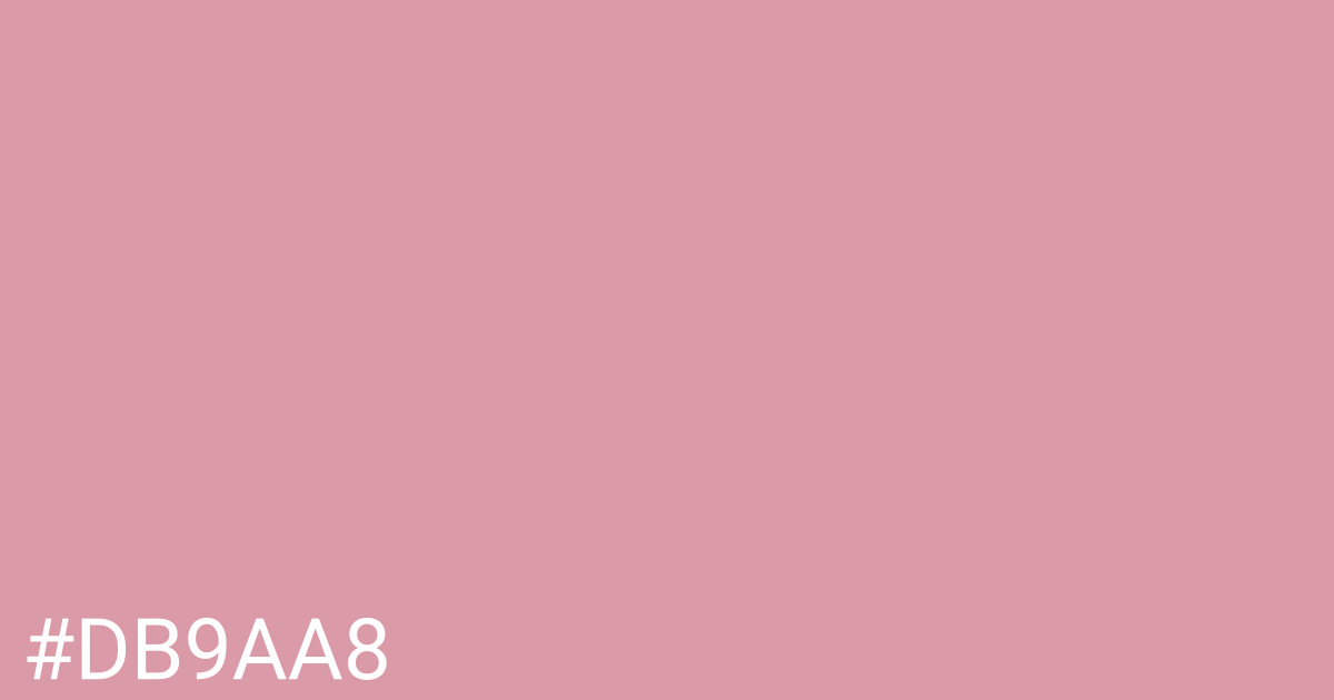 Hex color #db9aa8 graphic