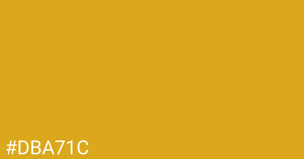 Hex color #dba71c graphic