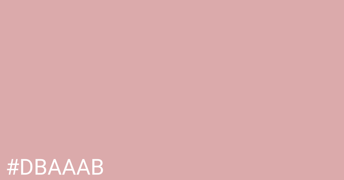 Hex color #dbaaab graphic