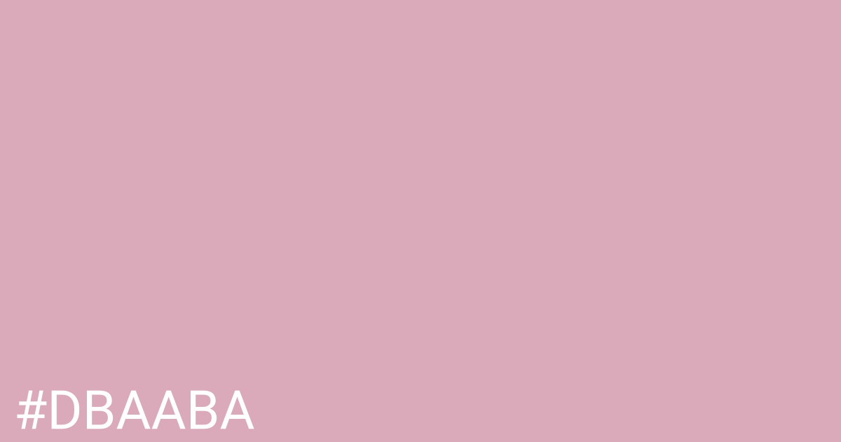 Hex color #dbaaba graphic