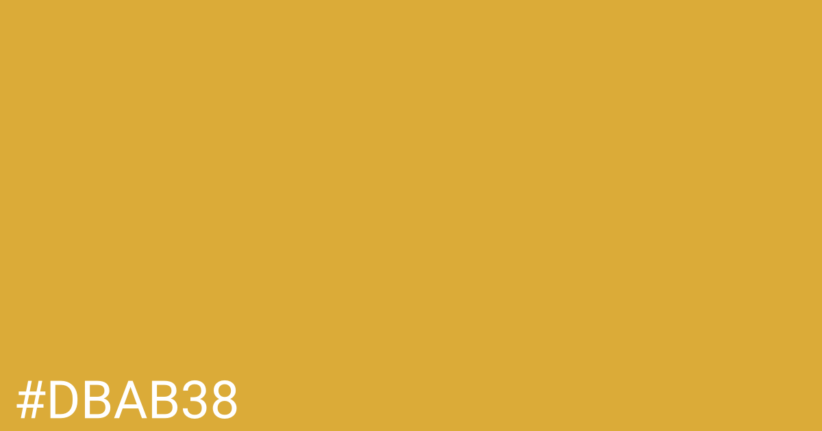 Hex color #dbab38 graphic