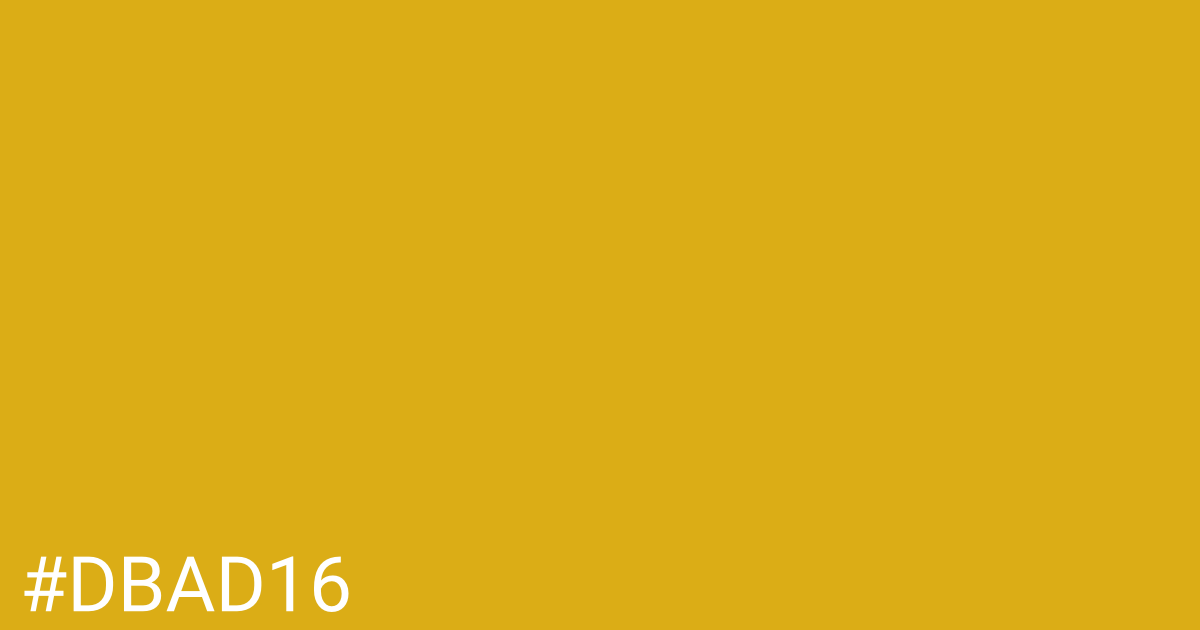 Hex color #dbad16 graphic