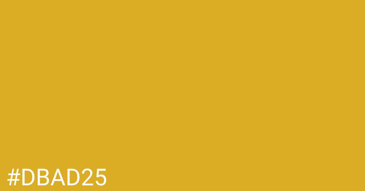 Hex color #dbad25 graphic